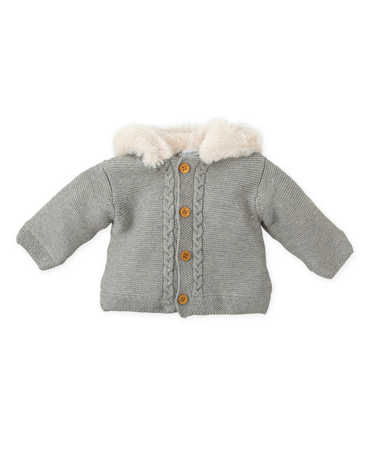 TUTTO PICCOLO COAT GREY 8600W24 FW24