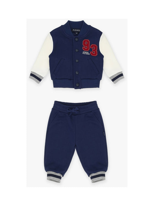 PLEASE SWEATSUIT KT10040B65 BLU NAVY FW24