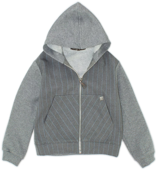 MANILA GRACE ZIPPER JACKET GRIGIO MELANGE MFBF24W225 FW24