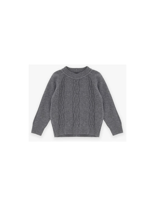 PLEASE SWEATER NB96230 GREY MELANGE FW24